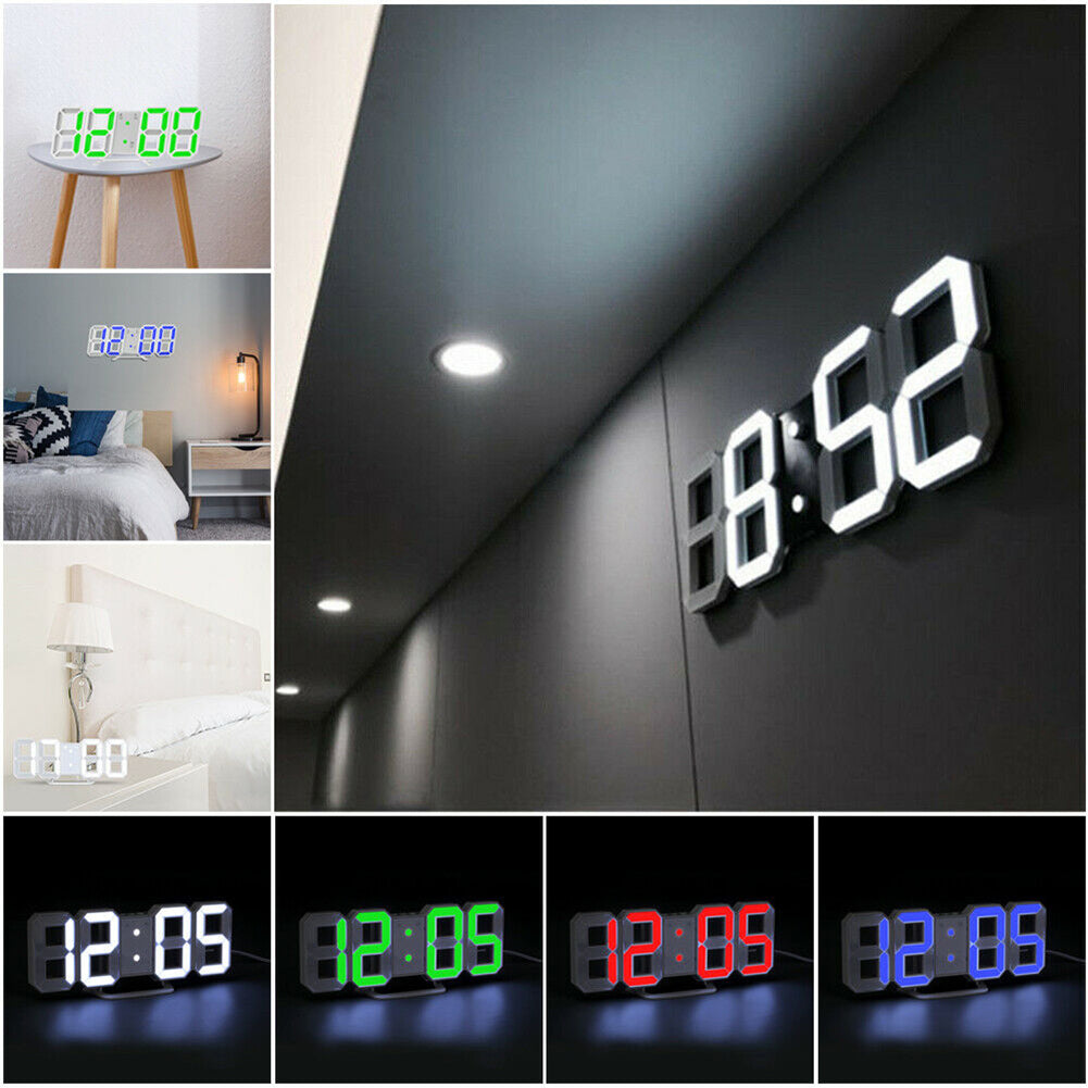 Nightlight Saat Wall Clock Watch