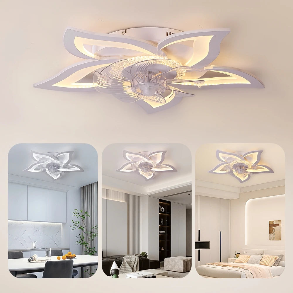 Flower Shaped LED Ceiling Fan