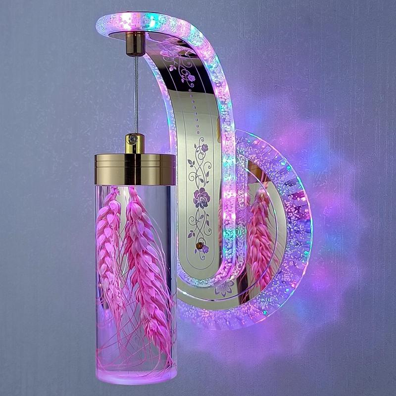 Crystal Amber Mirror Light