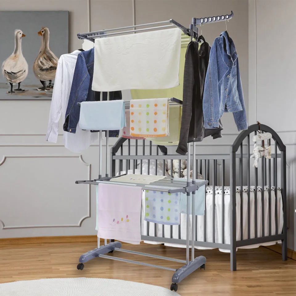 4-Tier Foldable Clothes Rack