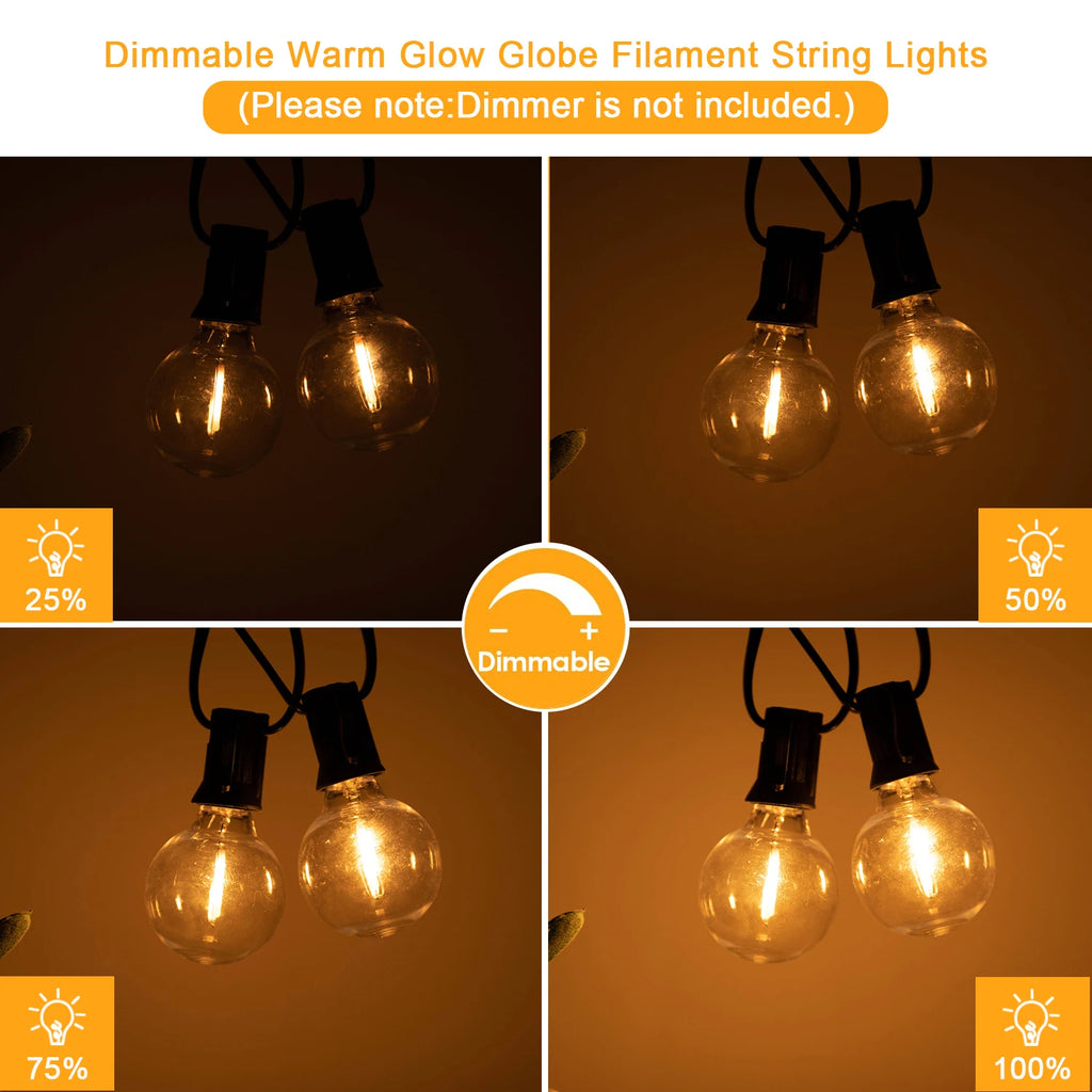 G40 Outdoor Garland String Lights
