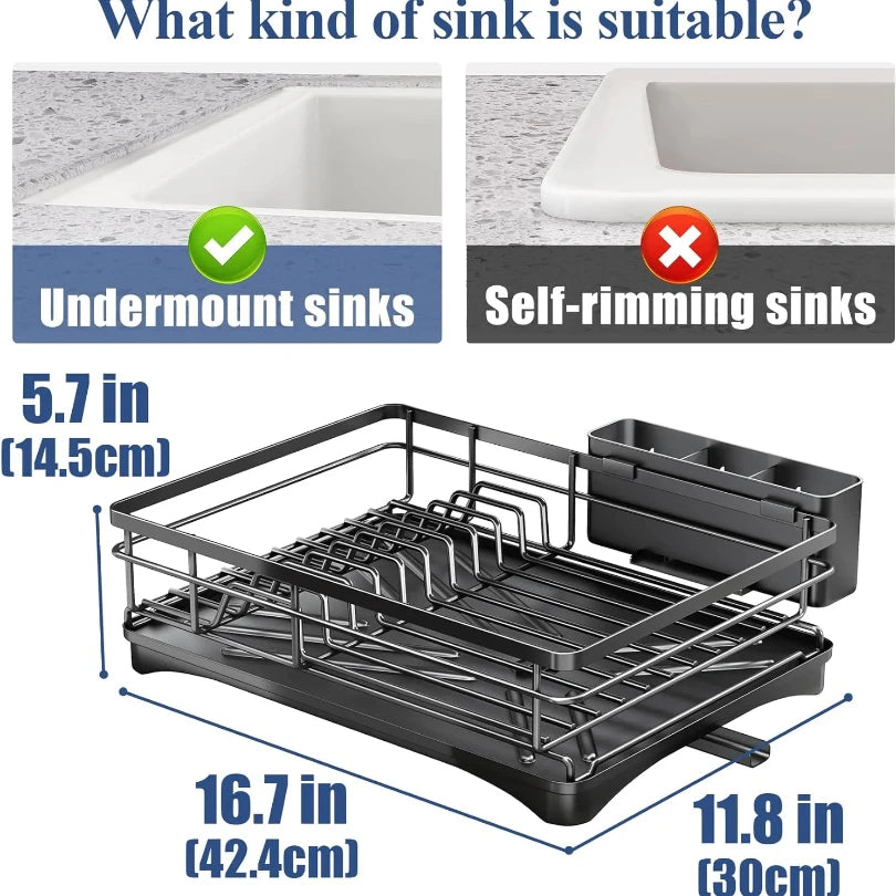 Kitchen Counter Dish Drying Rack