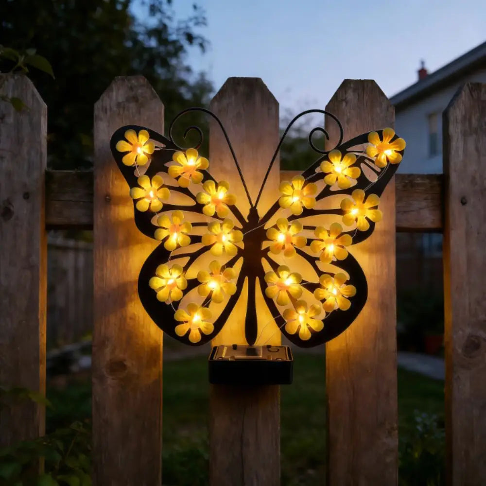 Solar Butterfly Solar Wall Sconce