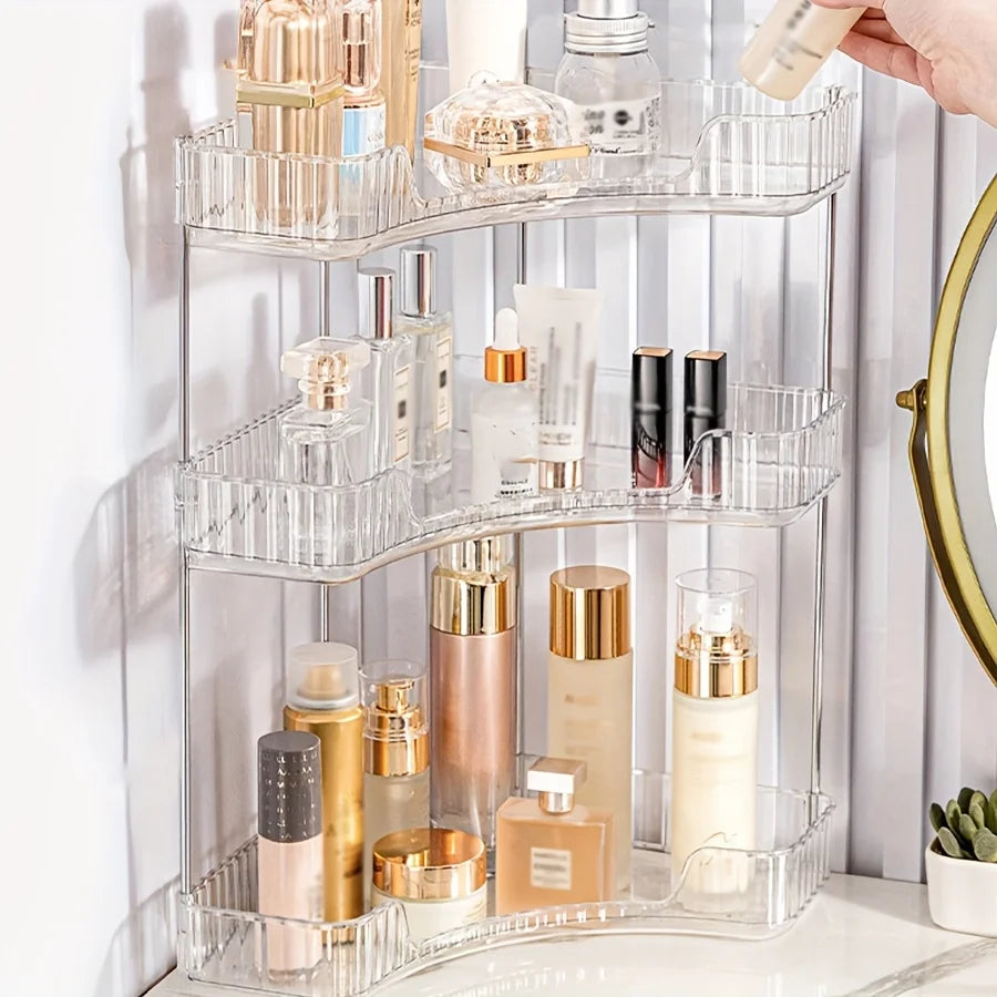 Three-Tier Corner Bathroom Rack