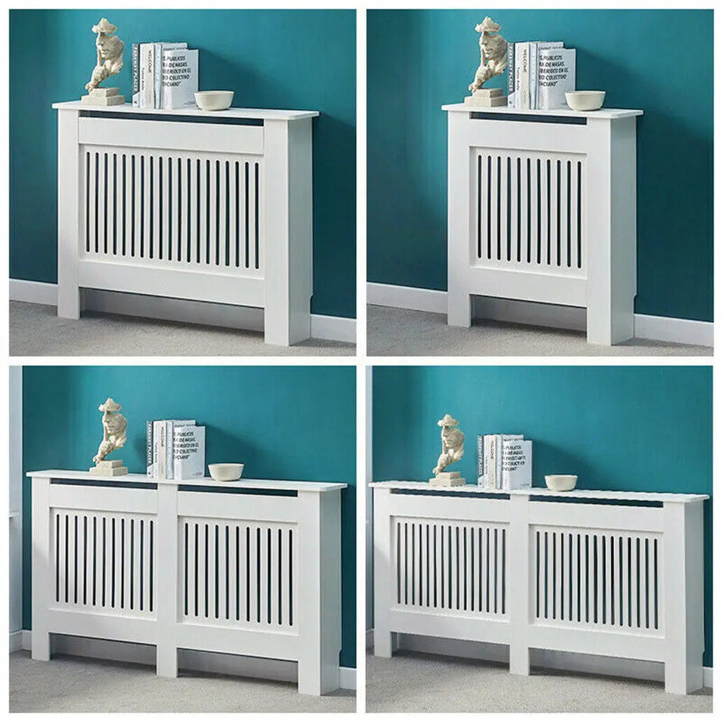 White Radiator Cover Wall Cabinet
