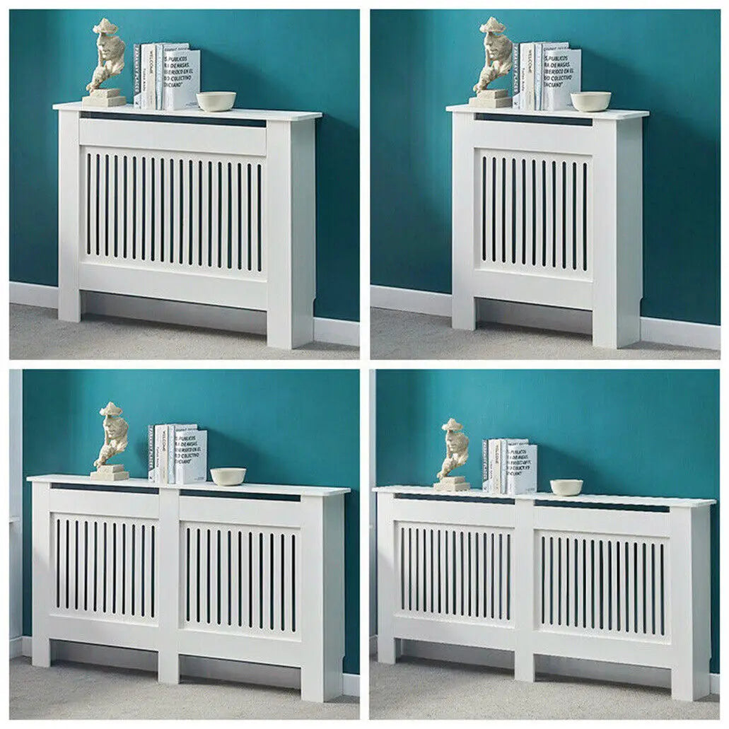 White Radiator Cover Wall Cabinet
