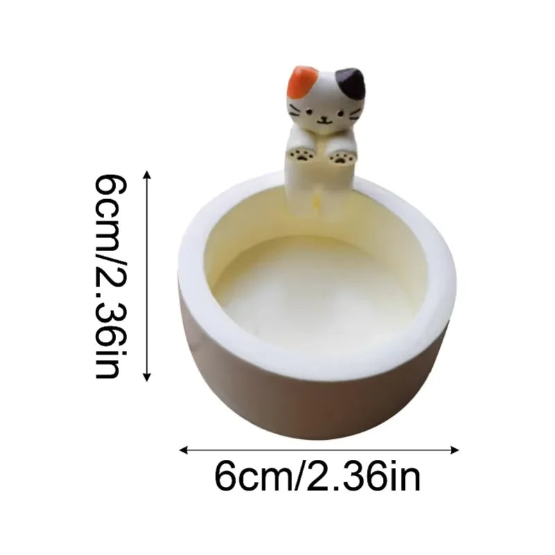 Aromatherapy Kitten Candle Holder