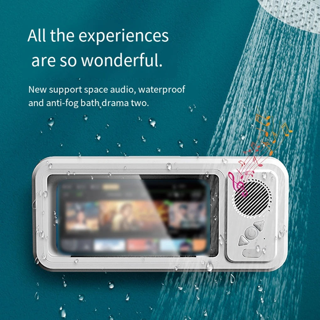Shower Phone Holder With Speaker