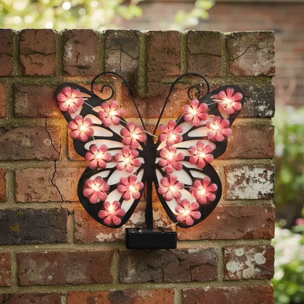 Solar Butterfly Solar Wall Sconce