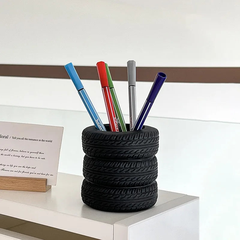 Car Tire Design Pen Holder