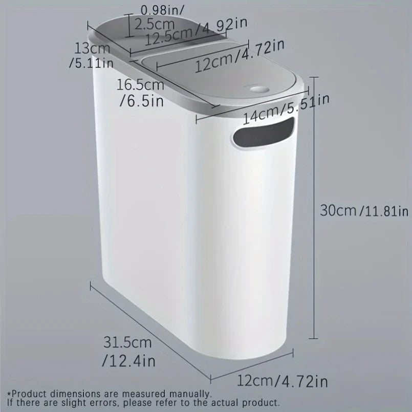 10L Bathroom LED Trash Can