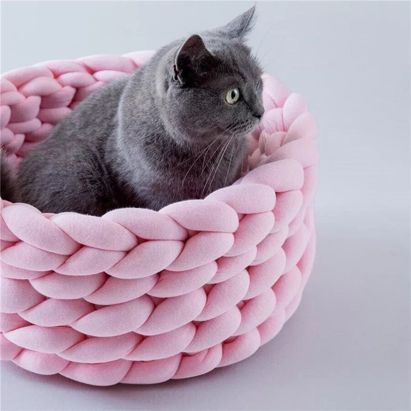 Handmade Knit Pet Bed