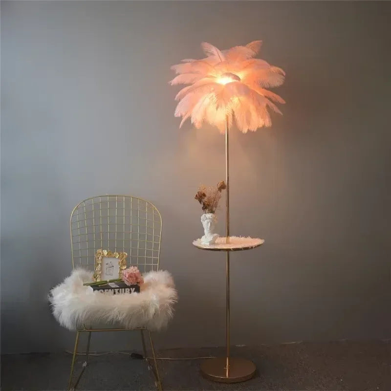 Nordic Creative Feather Floor Lamp