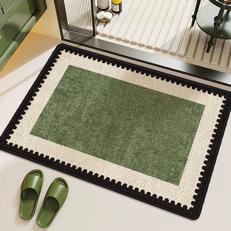 Retro Wave Edge Bathroom Mat