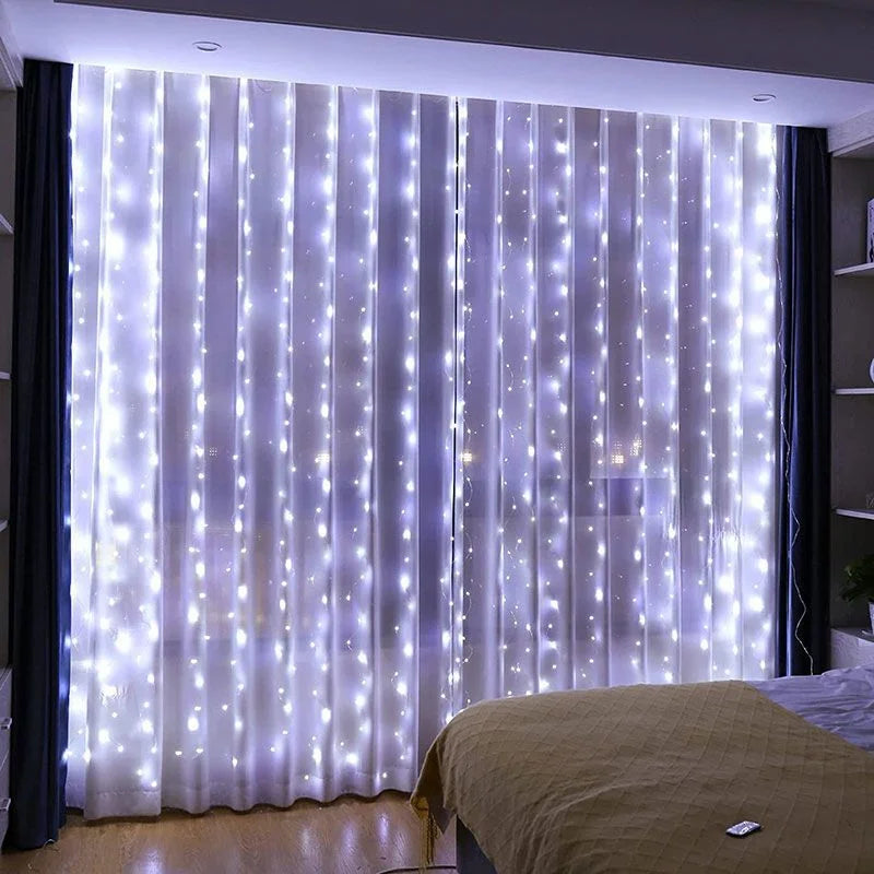 USB Plug Curtain LED String Lights
