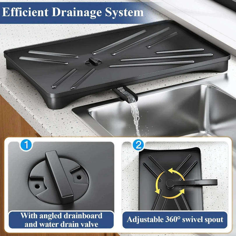Kitchen Counter Dish Drying Rack