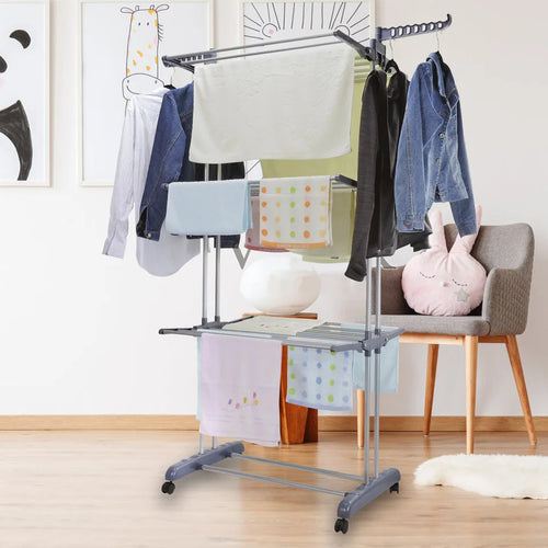 4-Tier Foldable Clothes Rack