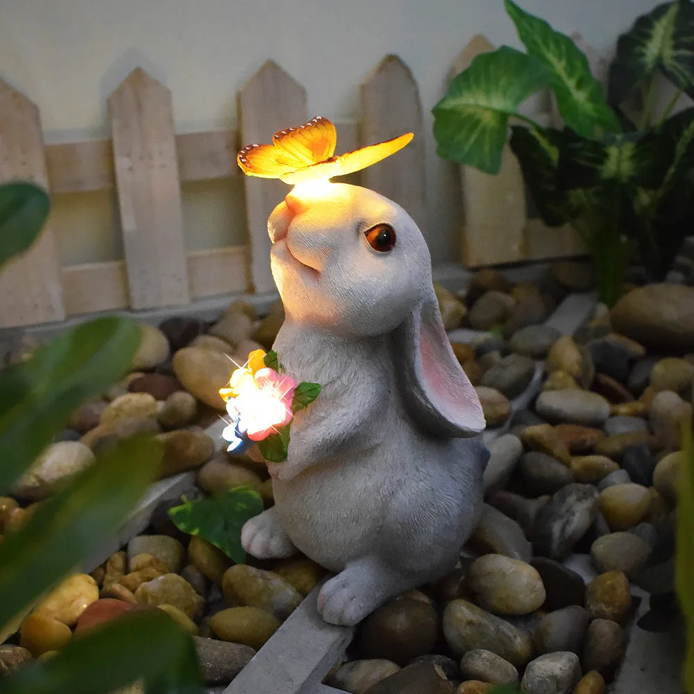 Garden Animal Statue Solar Light
