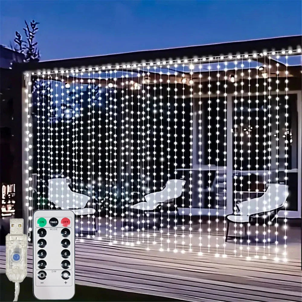 Curtain Garland 8 Modes LED
