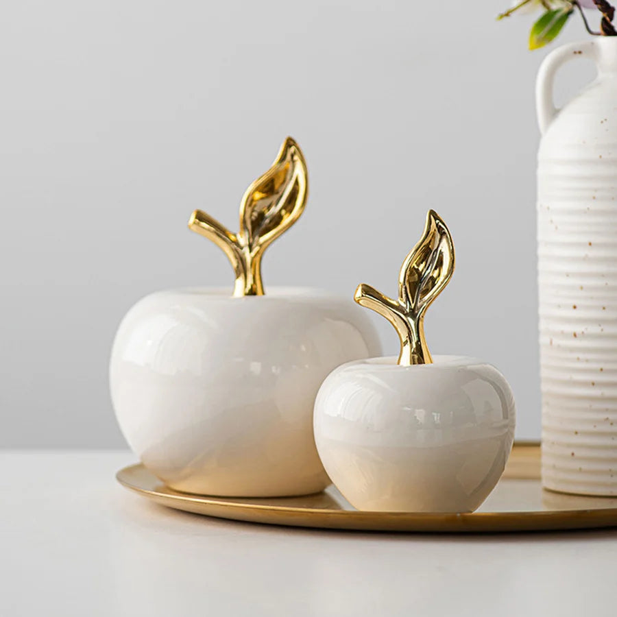 Ceramic Apple Statue