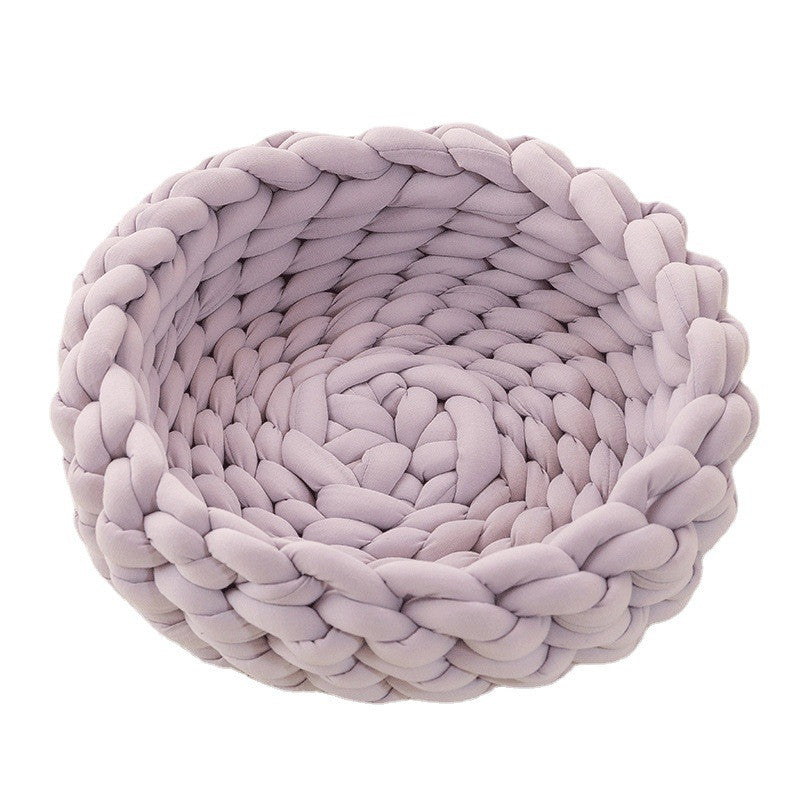 Handmade Knit Pet Bed