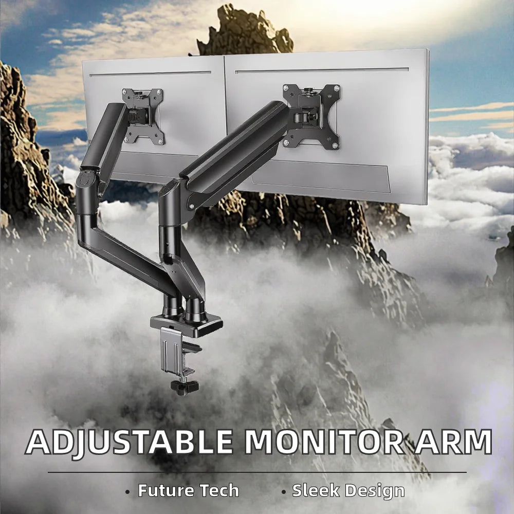 Adjustable Two Monitors Stand