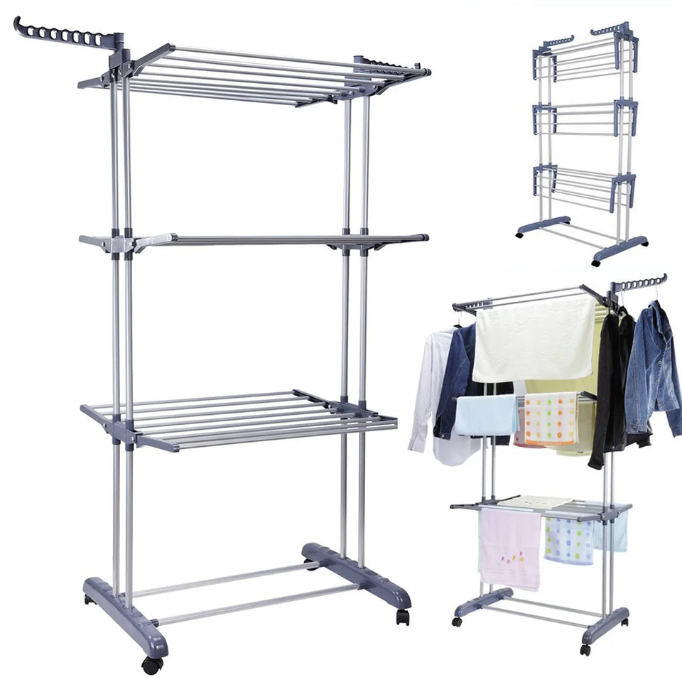 4-Tier Foldable Clothes Rack