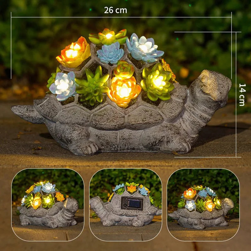 Garden Animal Statue Solar Light