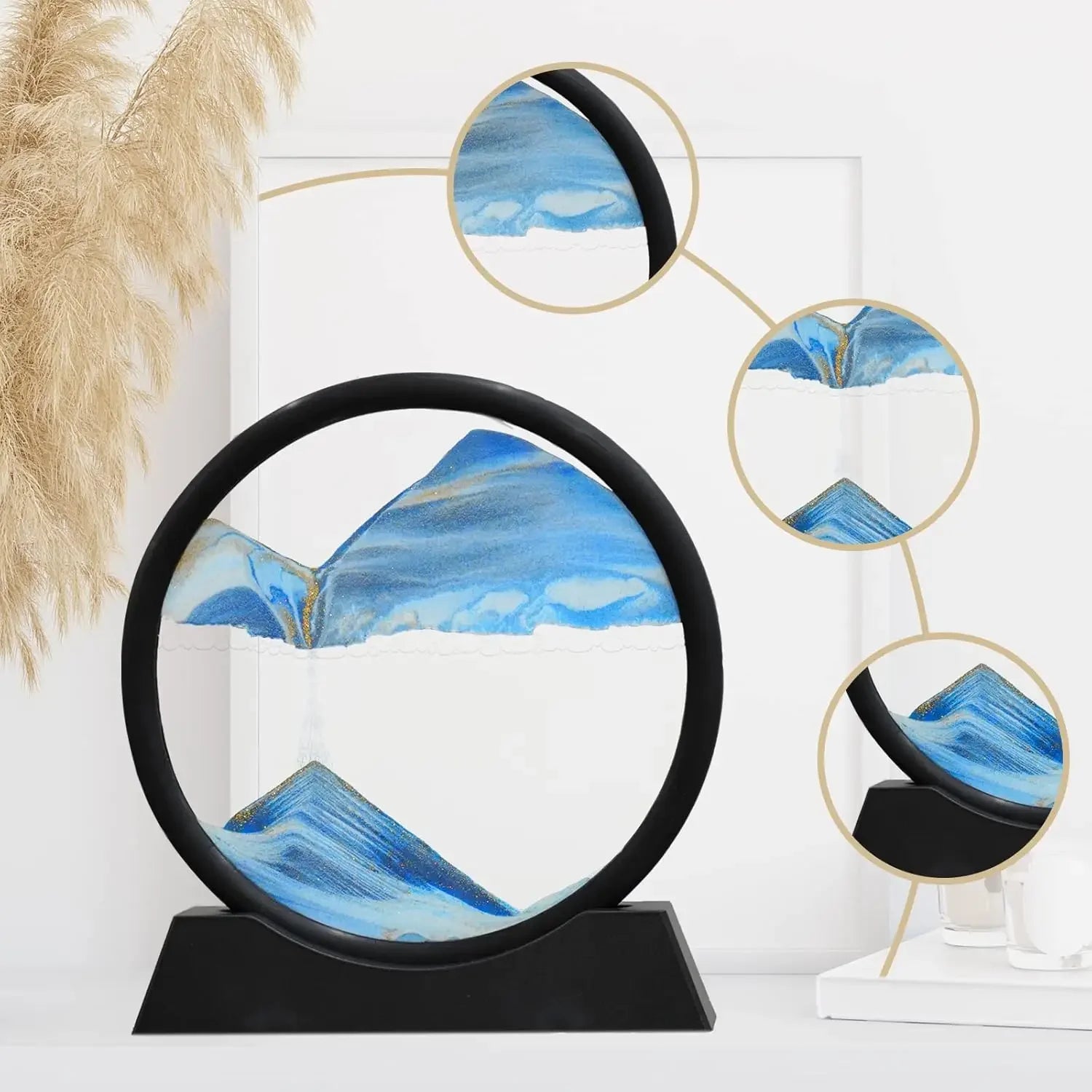 3D Moving Sand Glass Art