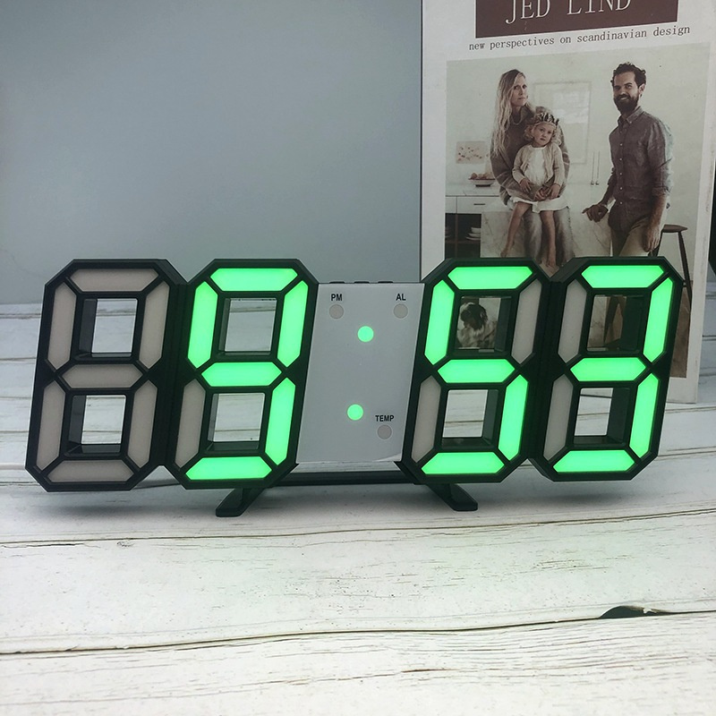 Nightlight Saat Wall Clock Watch