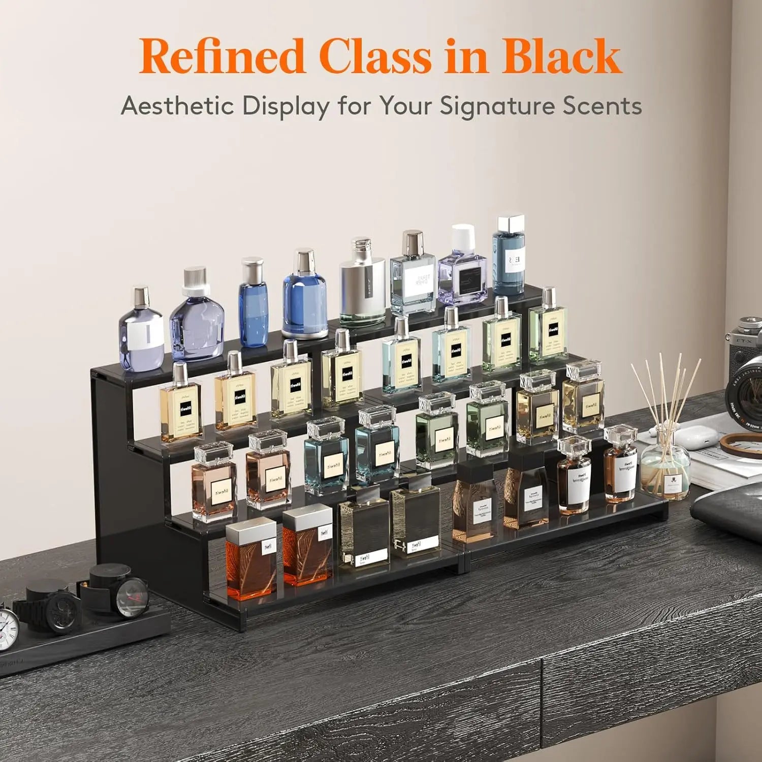 Black Multi Tier Shelf