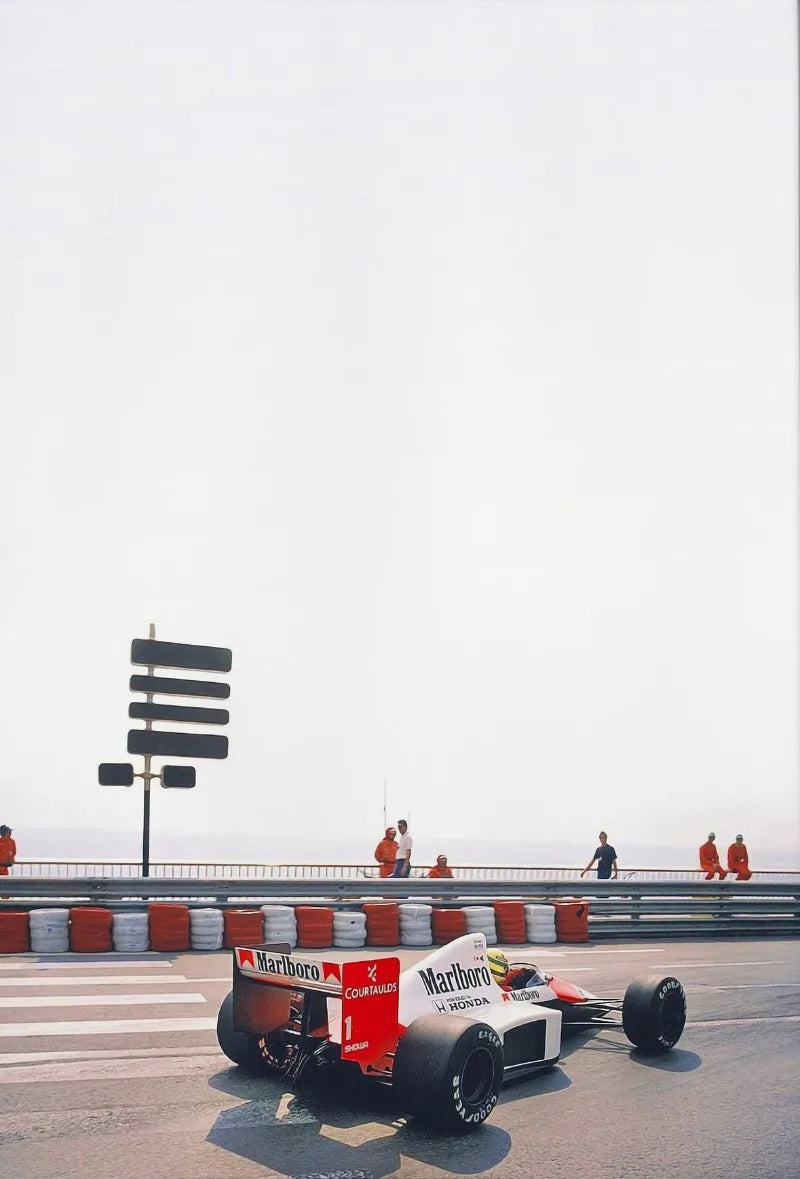 Motorsport Racing Track & Race Cars Poster