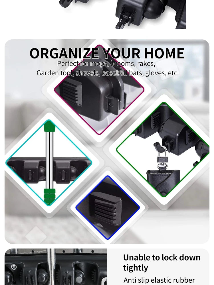 Wall Mounted Mop Holder