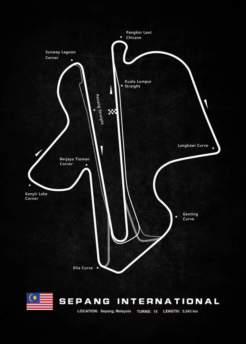 Racing Circuits Poster F1 2023
