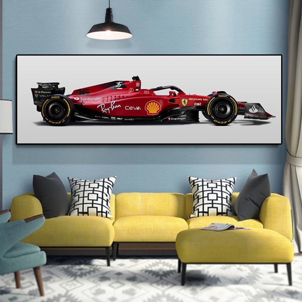Formula 1 F1-75 Sainz or Leclerc Car Poster