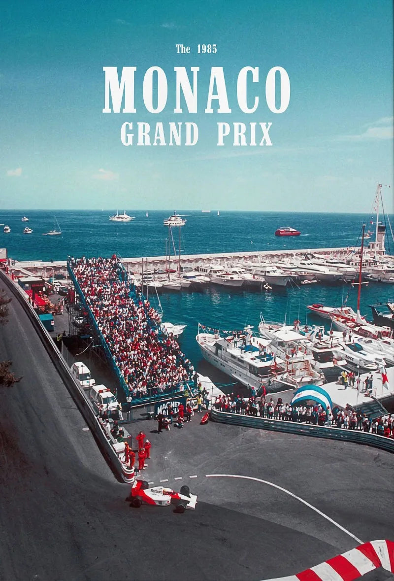 Motorsport Racing Track & Race Cars Poster