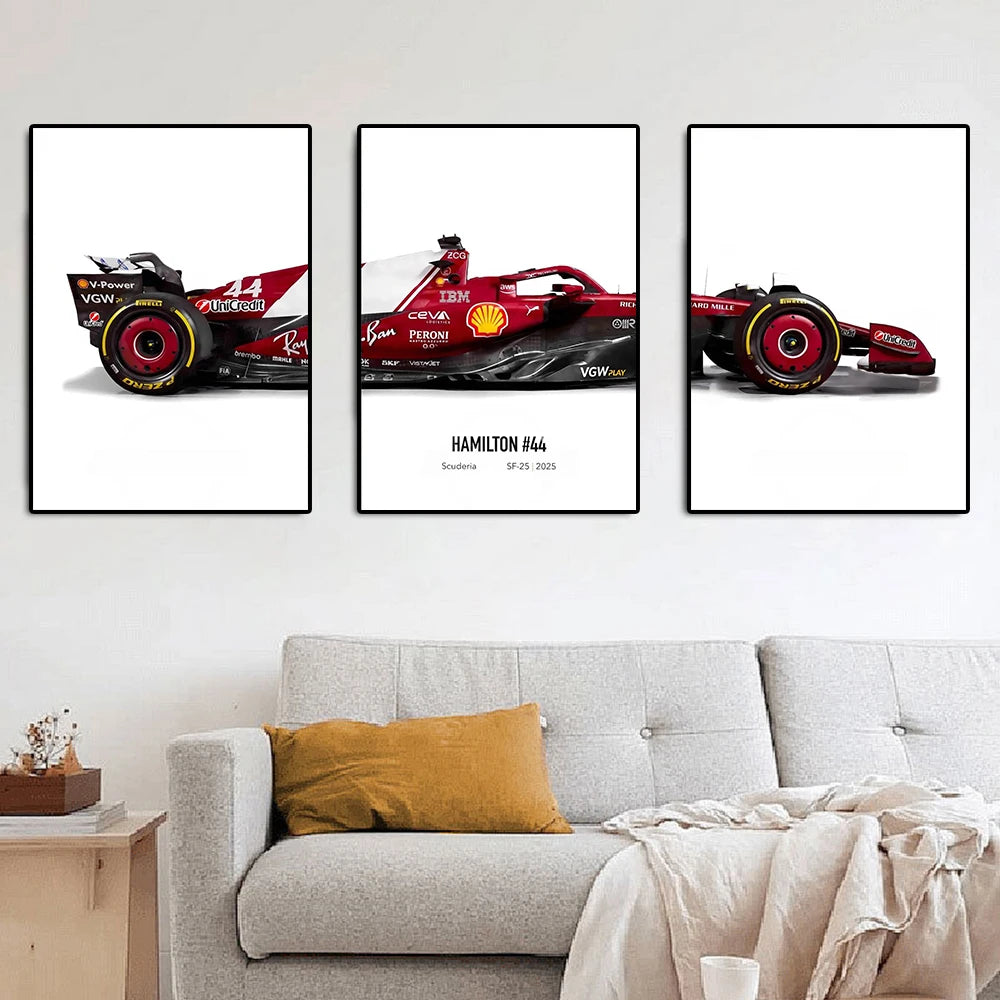 2025 Formula 1 Car Leclerc Or Hamilton Poster