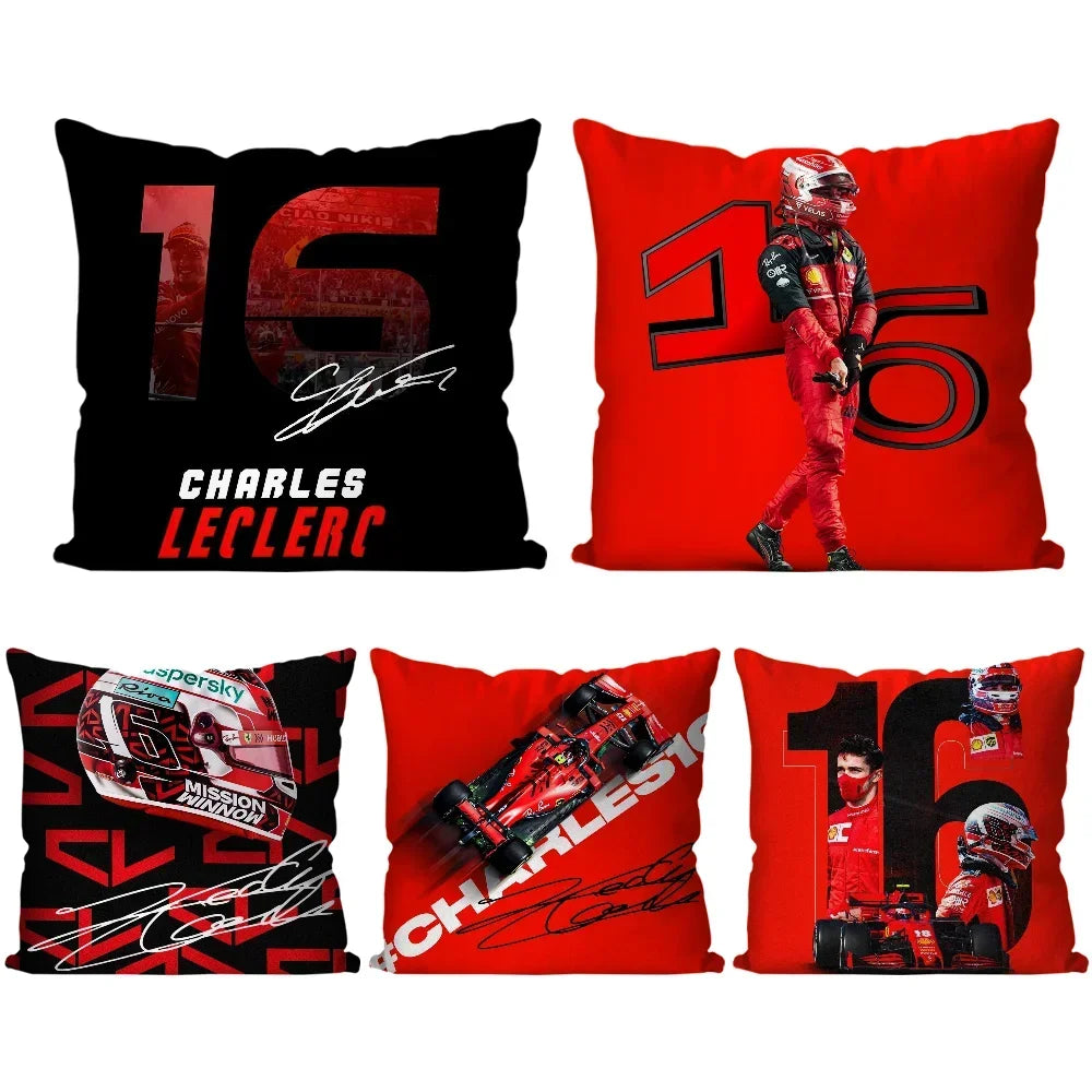 Charles Leclerc F1 Pillow