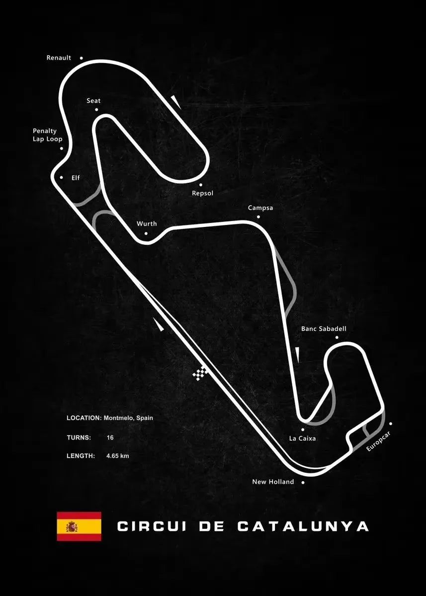 Racing Circuits Poster F1 2023