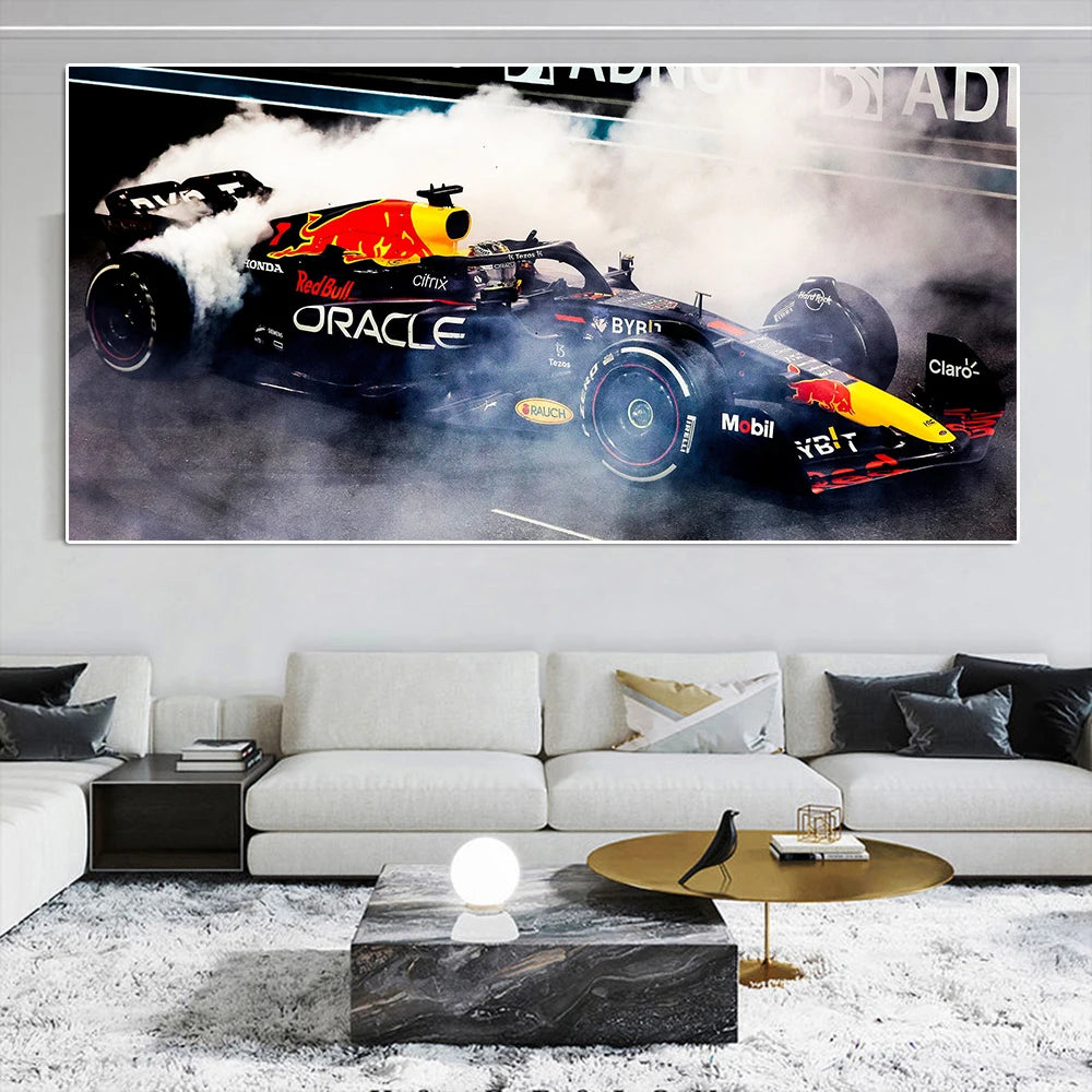 Formula 1 Max Verstappen, Charles Leclerc & Lewis Hamilton Racing Poster