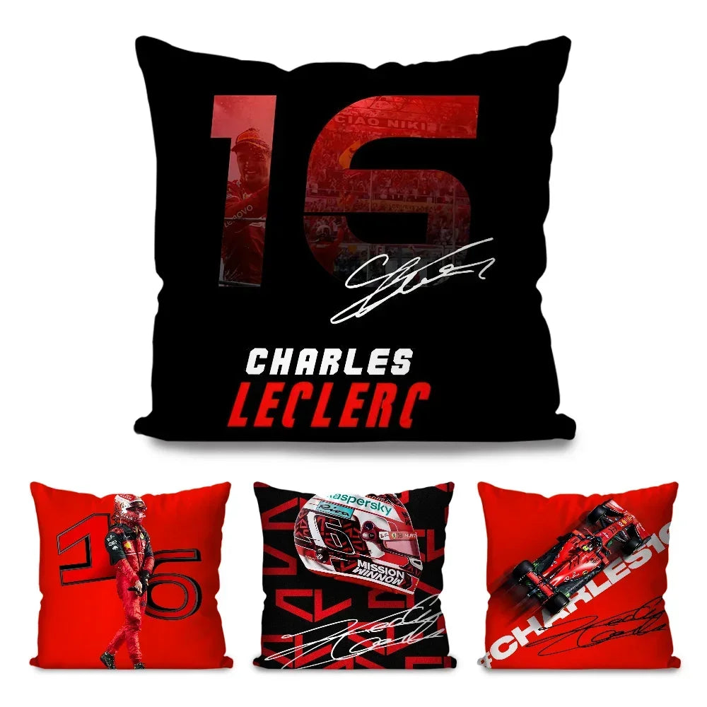 Charles Leclerc F1 Pillow