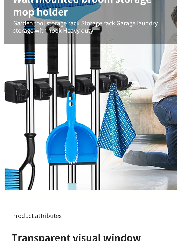 Wall Mounted Mop Holder