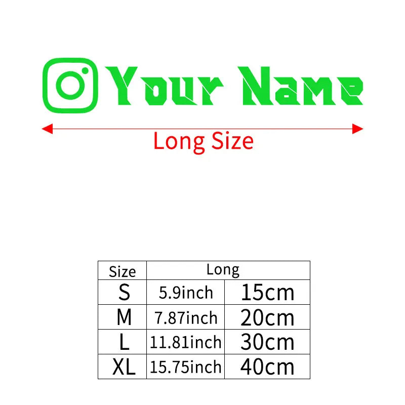 1PC Custom Instagram User Name