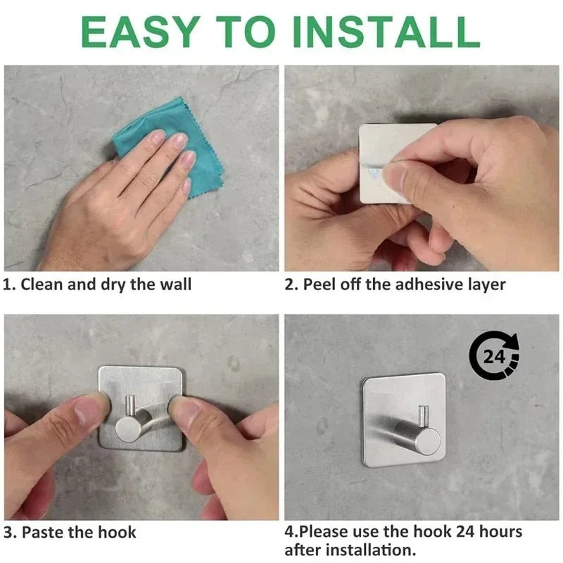 6Pcs Strong Adhesive Wall Hook