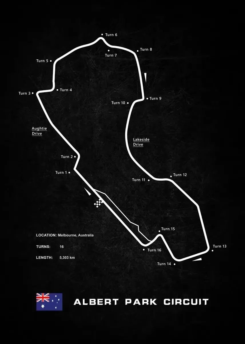 Racing Circuits Poster F1 2023