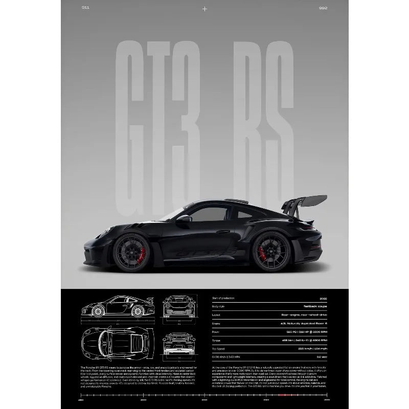 Porshe Gt3Rs (992) Poster