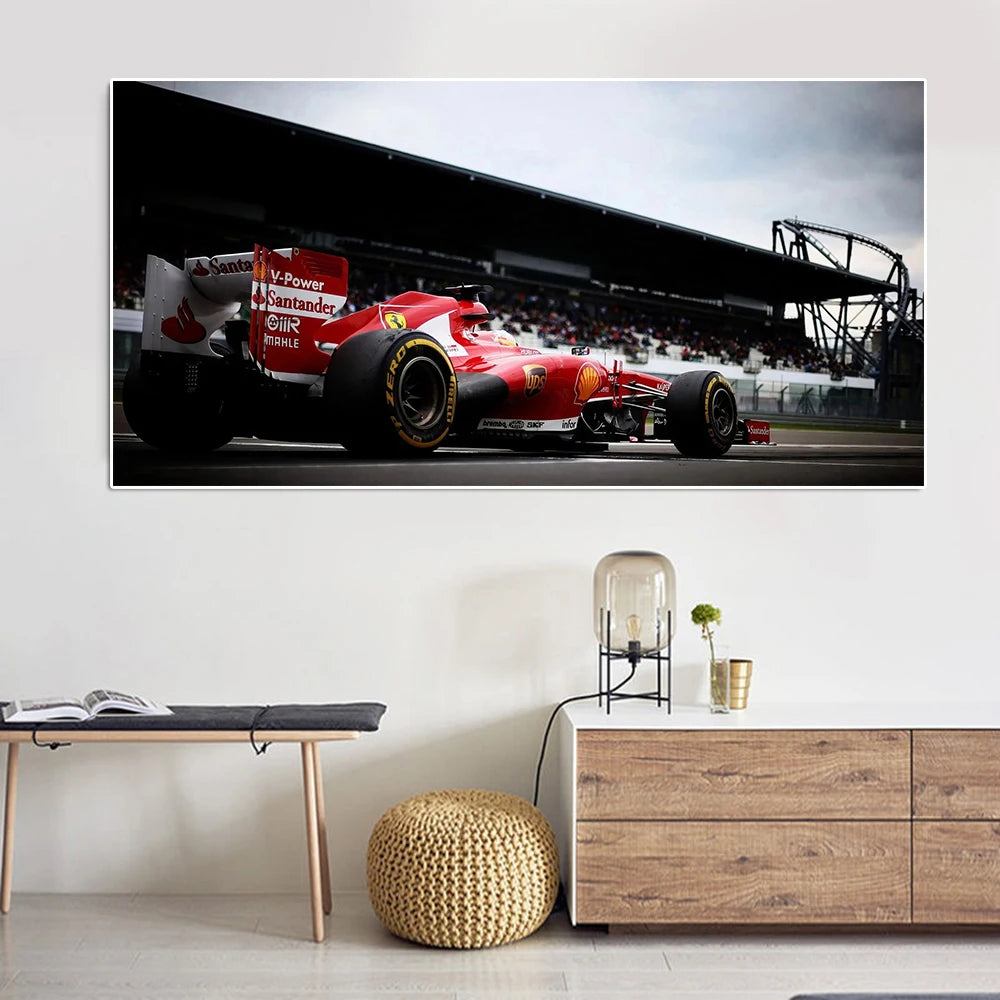 Formula 1 Max Verstappen, Charles Leclerc & Lewis Hamilton Racing Poster