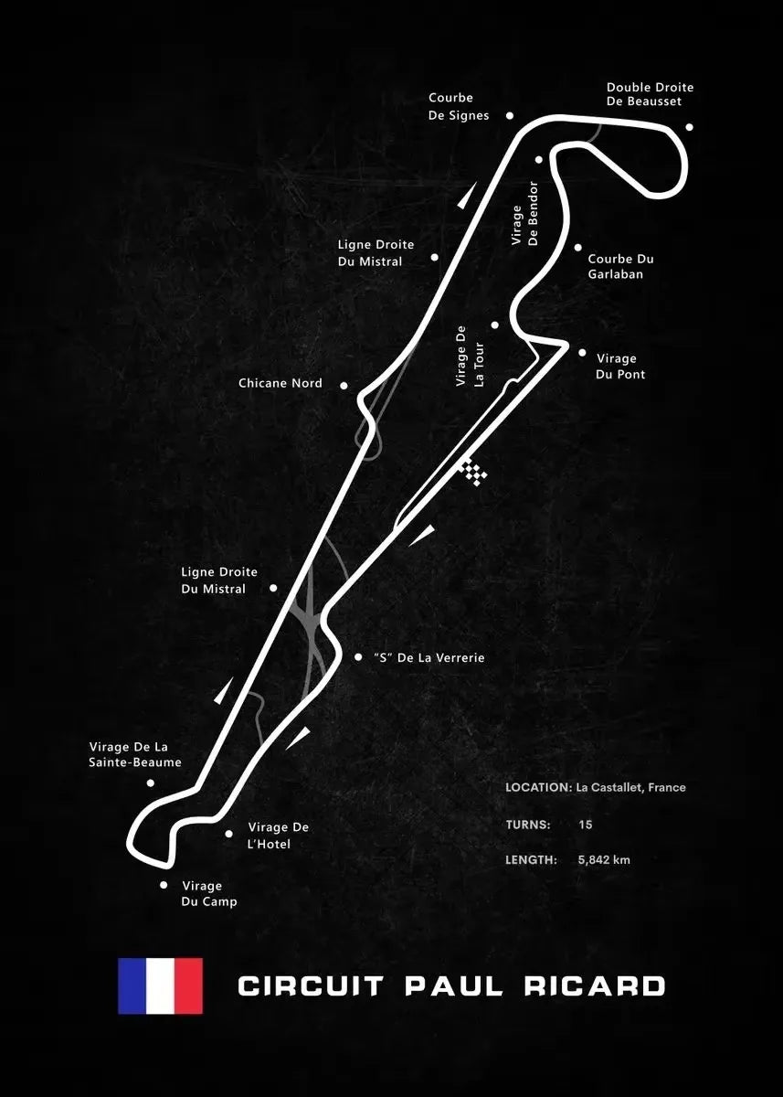 Racing Circuits Poster F1 2023