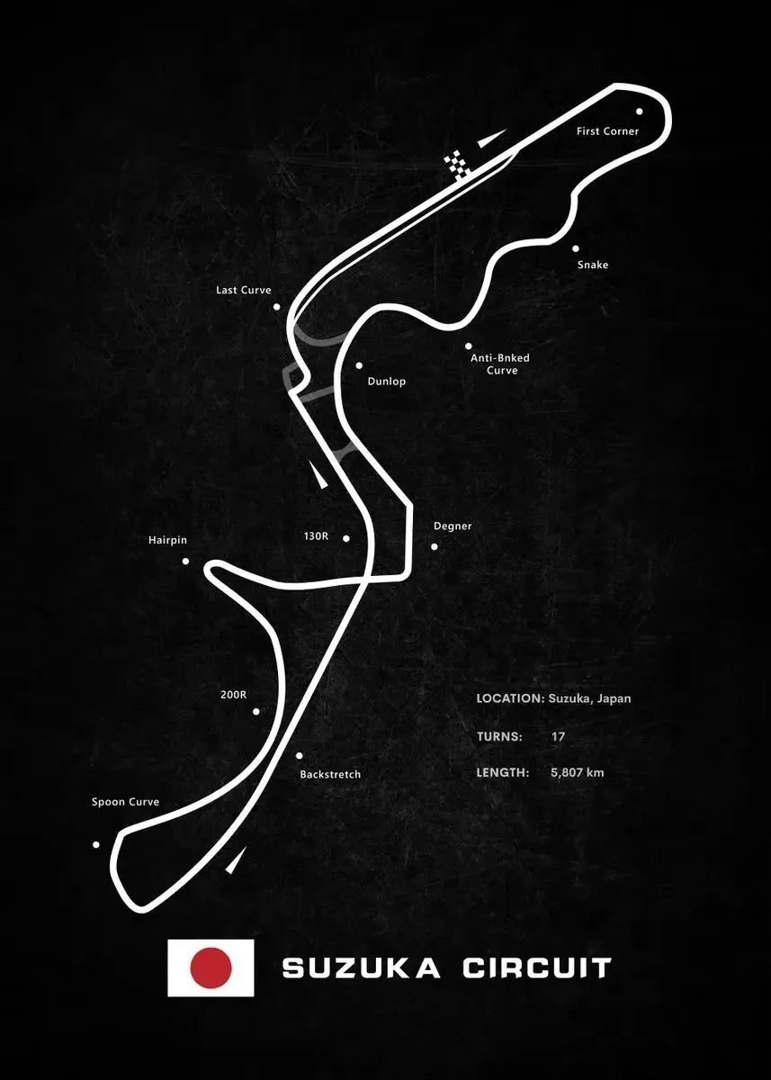Racing Circuits Poster F1 2023