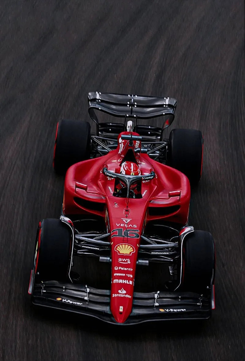 Motorsport Racing Track & Race Cars Poster